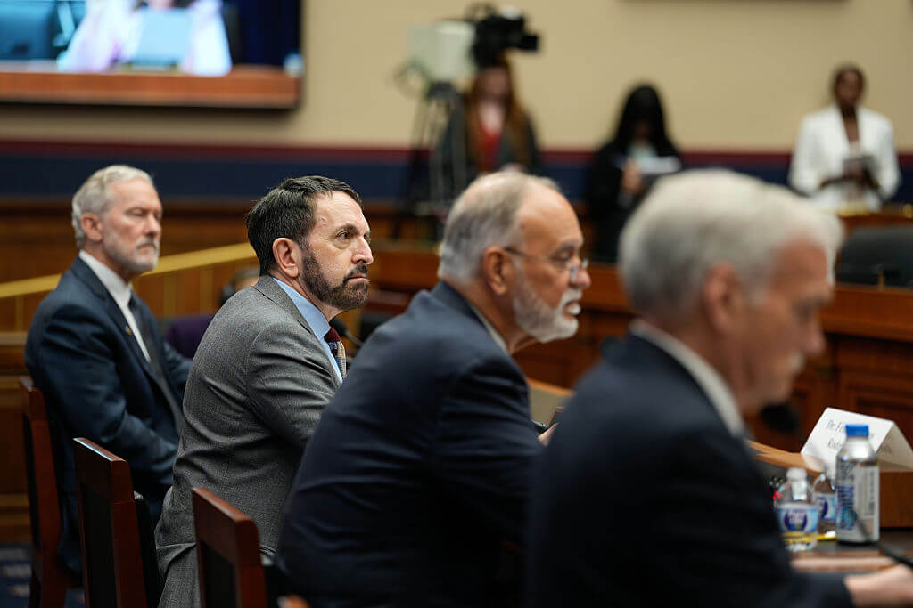 House Committee on Education and Workforce hearing with Georgetown University Interim President Robert Groves, City University of New York Chancellor Félix Matos Rodríguez, University of California, Berkeley Chancellor Rich Lyons, and Matt Nosanchuk, former deputy assistant secretary in the Ddepartment of Eeducation’s office for civil rights on July 15. 