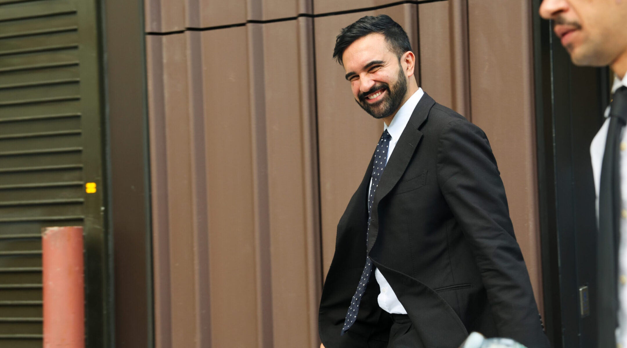 Zohran Mamdani, who won the Democratic primary for mayor of New York City, attends an endorsement event with the union DC 37 on July 15, 2025, in New York City. (Spencer Platt/Getty Images)
