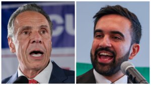 New York City mayoral candidates Andrew Cuomo and Zohran Mamdani.