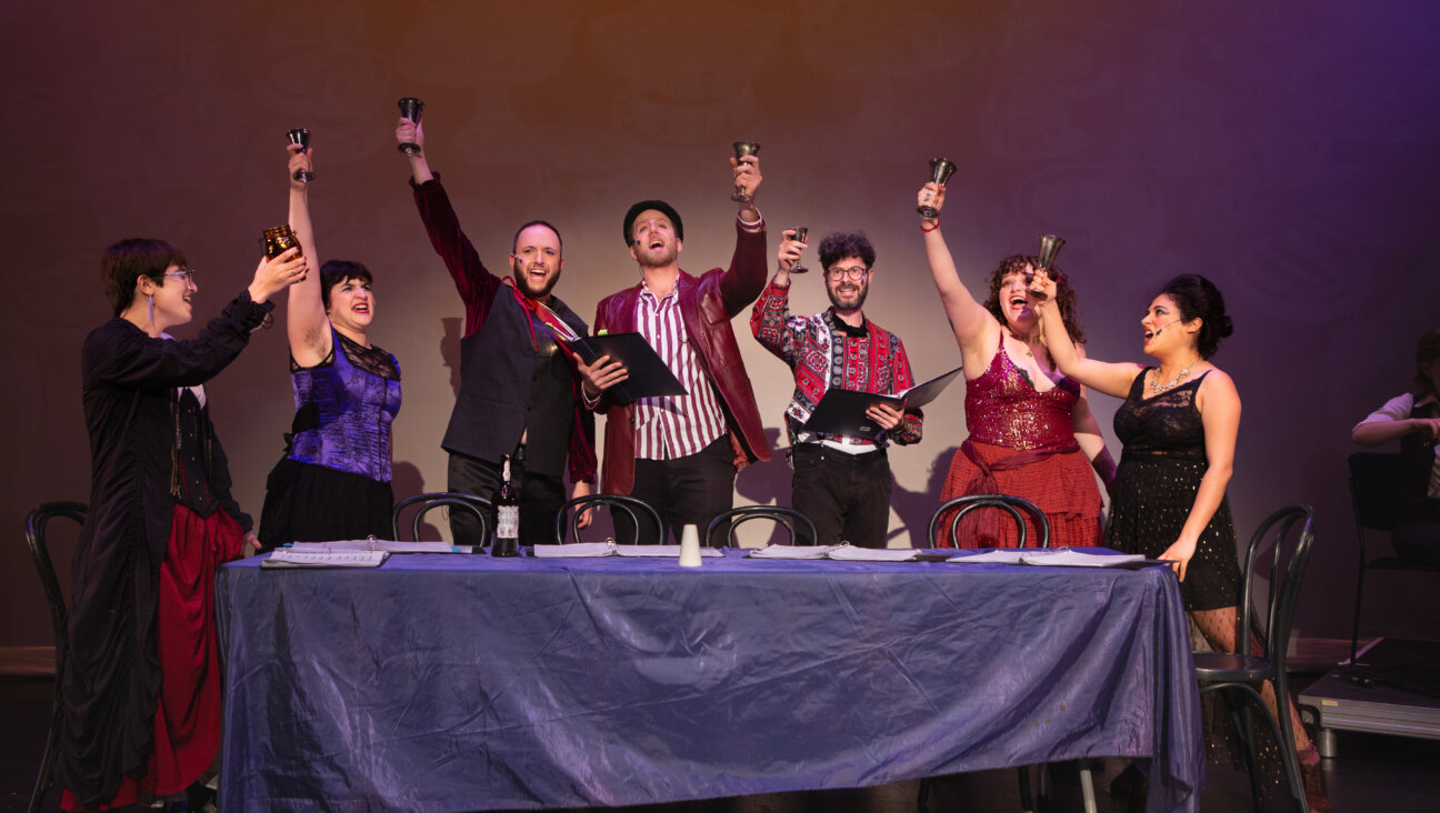 The Seven Sinners say "L'chaim" to their vices. 