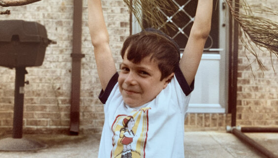 The author as a child.