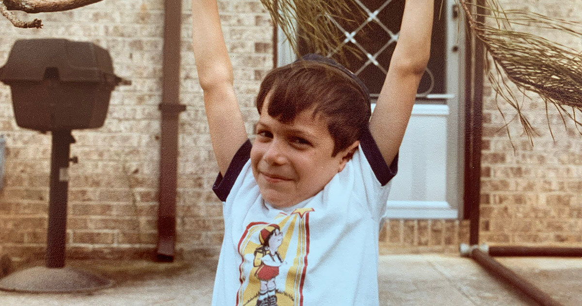 The author as a child.