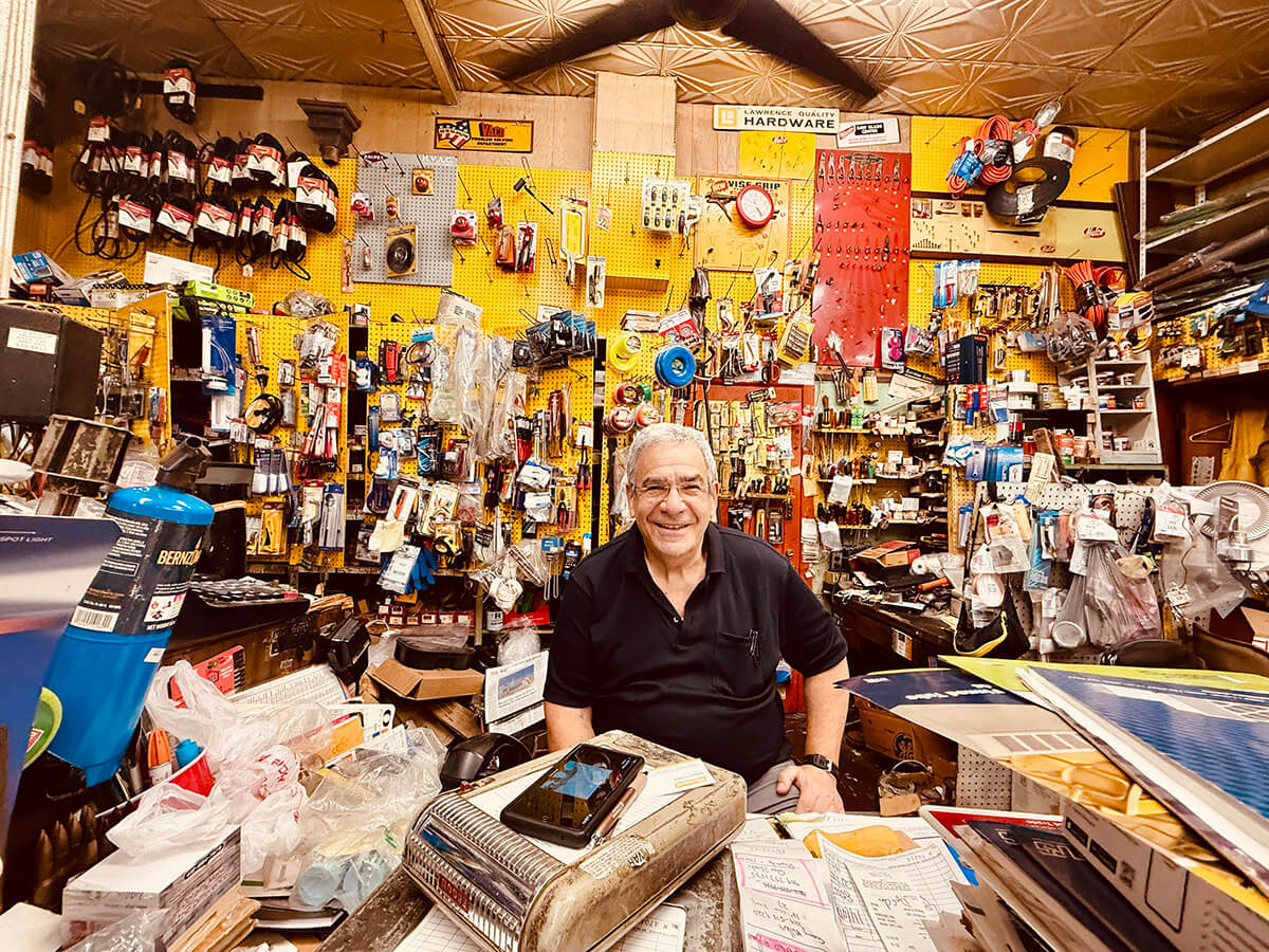 Bruce Ungar at his Mars Supply hardware store in McKeesport, Pennsylvania.