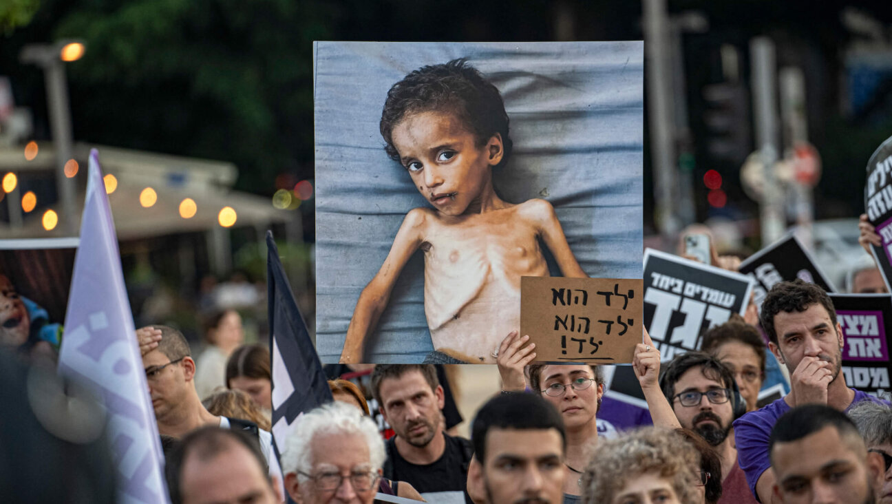 Israelis in Tel Aviv march and protest against the Israeli government last week, accusing it of starving Palestinian civilians in the Gaza Strip.