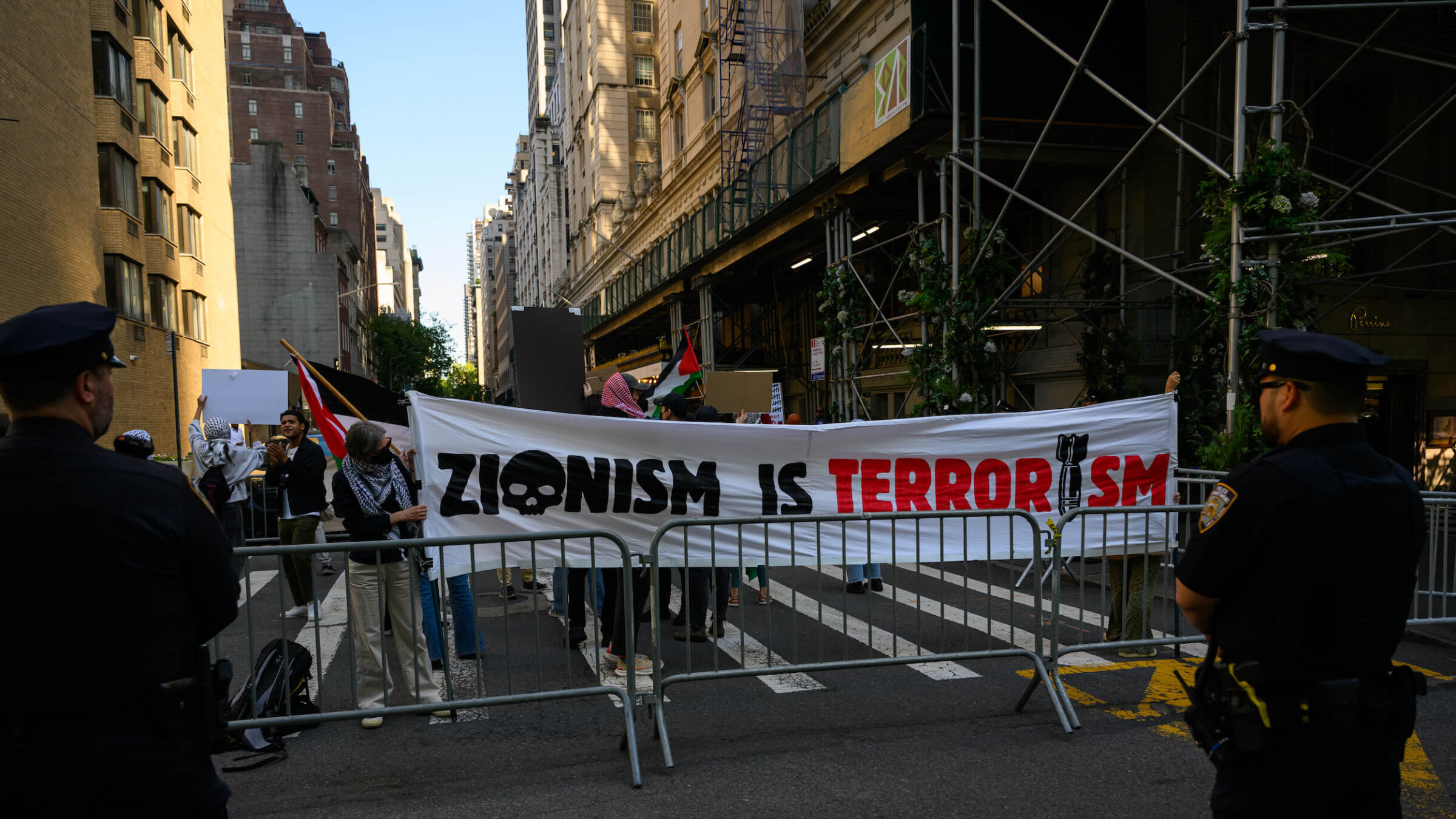 Pro-Palestinian protestors in New York City on May 19.