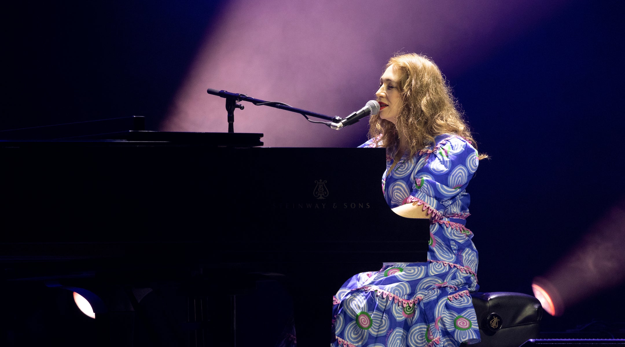 Regina Spektor performs at MGM Music Hall at Fenway on July 31, 2024 in Boston, Massachusetts.
