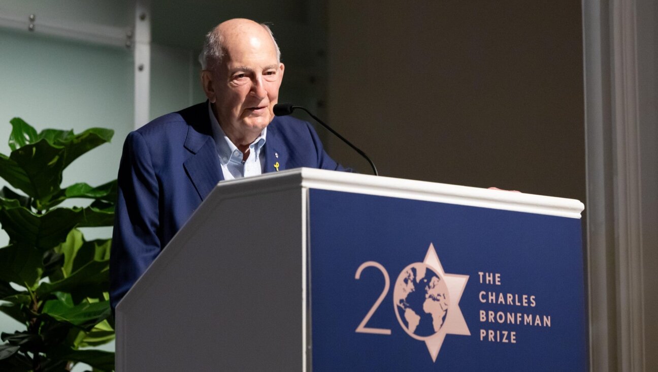 Charles Bronfman speaks on the occasion of the 20th anniversary celebration of the $100,000 annual prize that bears his name, Sept. 25, 2024. 