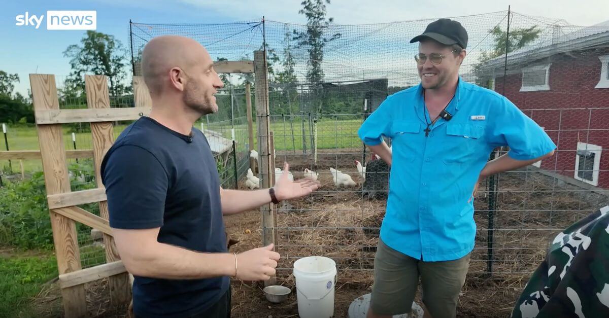 Sky News' Tom Cheshire meets with Peter Csere, a leader of the whites-only community in northern Arkansas. 