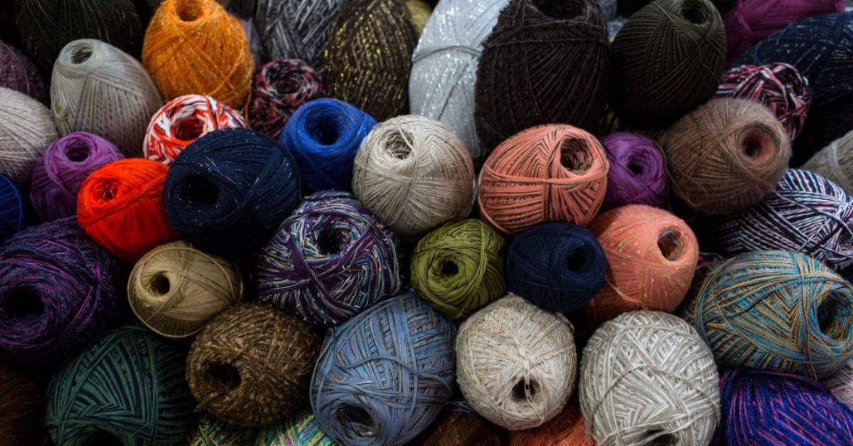 A pile of yarn.