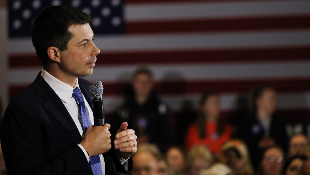 Then-Democratic presidential hopeful Pete Buttigieg speaks to voters in Cedar Falls, Iowa, Jan. 15, 2020. 