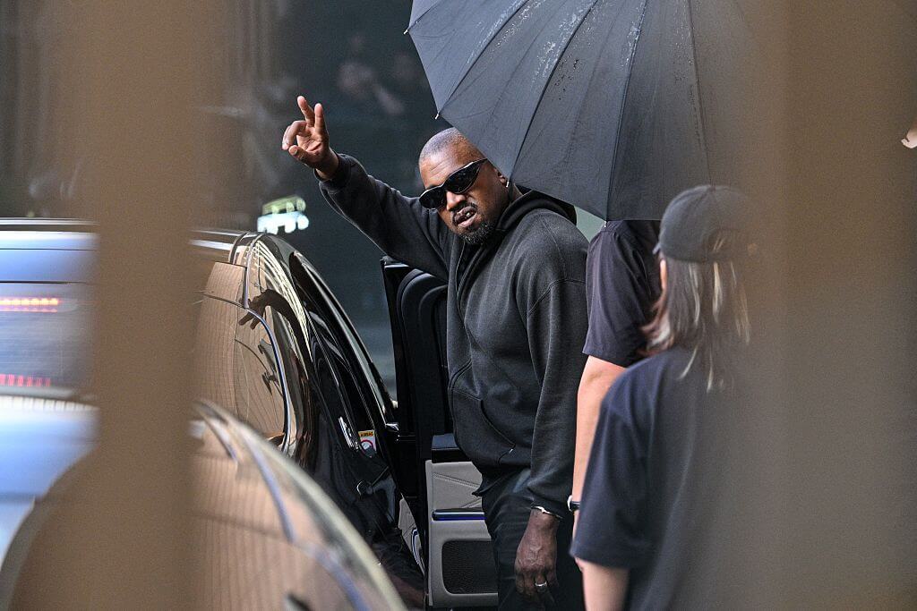 Kanye West arrived at Shanghai's airport in July 2025 ahead of a concert he was performing in the city.
