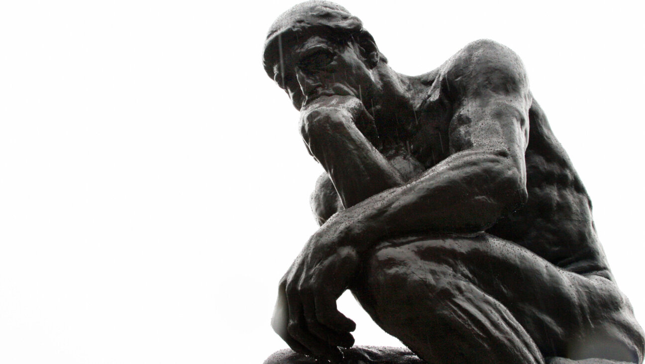 "The Thinker" by French sculptor Auguste Rodin.