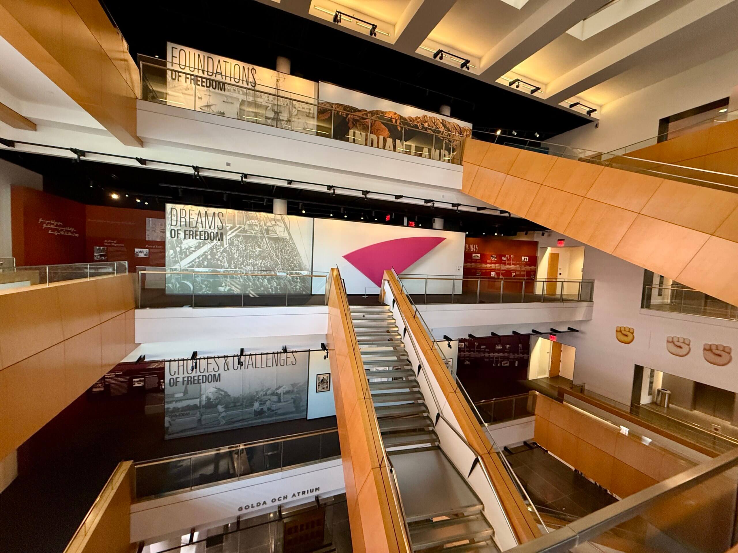 Inside the Weitzman National Museum of American Jewish History in Philadelphia.