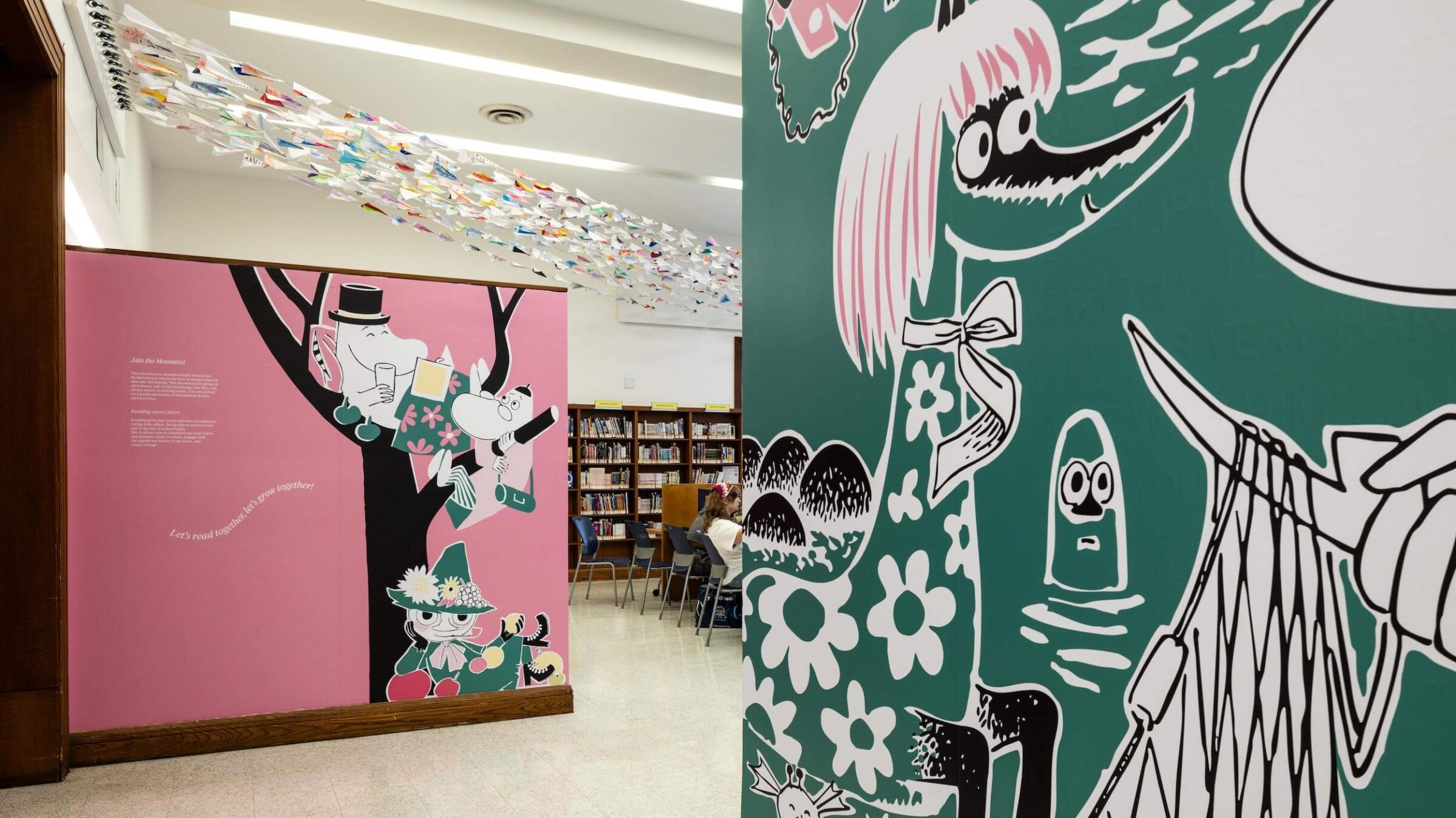 Tove Jansson's Moomins take over the Brooklyn Public Library.