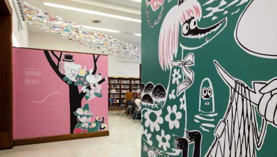 Tove Jansson's Moomins take over the Brooklyn Public Library.