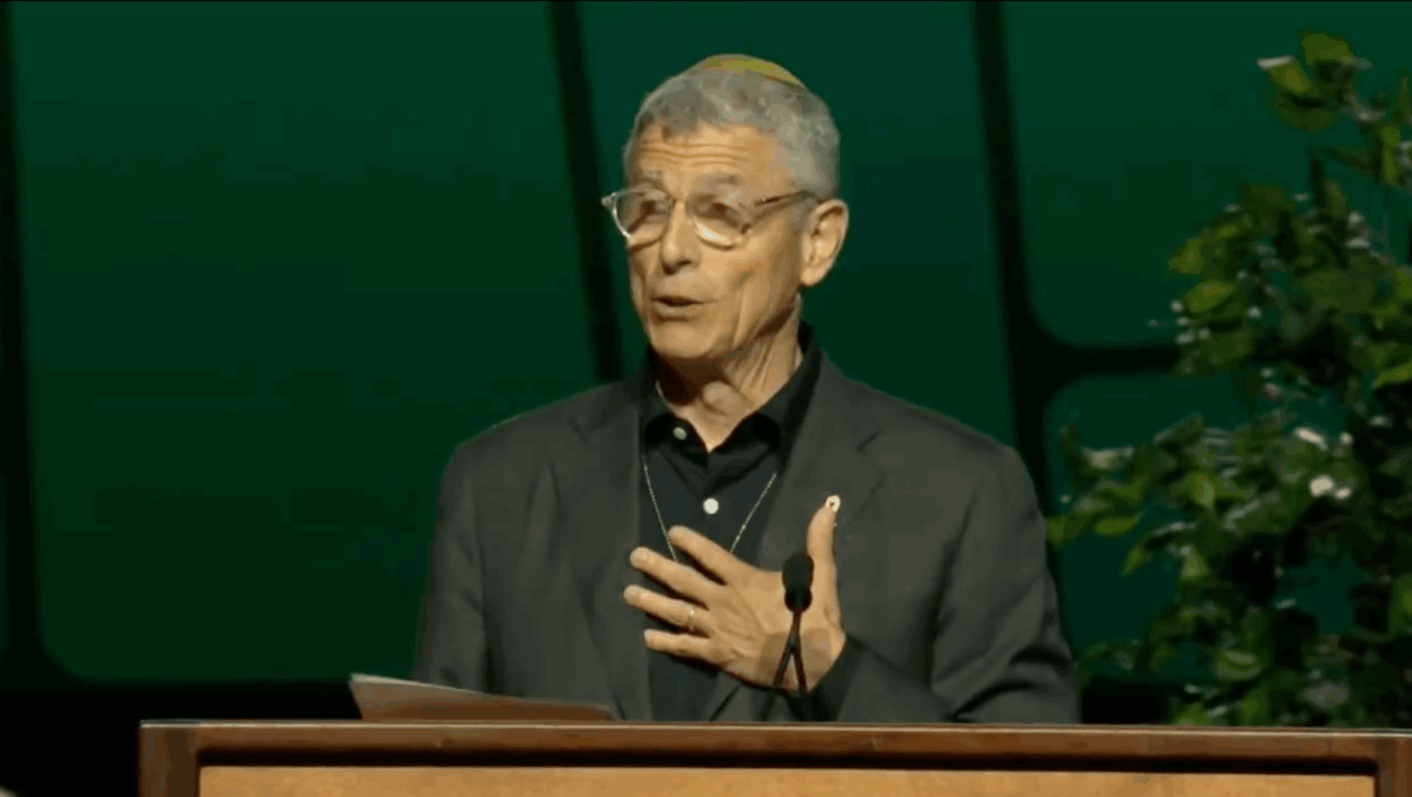 Rabbi Rick Jacobs addresses the Evangelical Lutheran Church in America Churchwide Assembly, July 31, 2025.