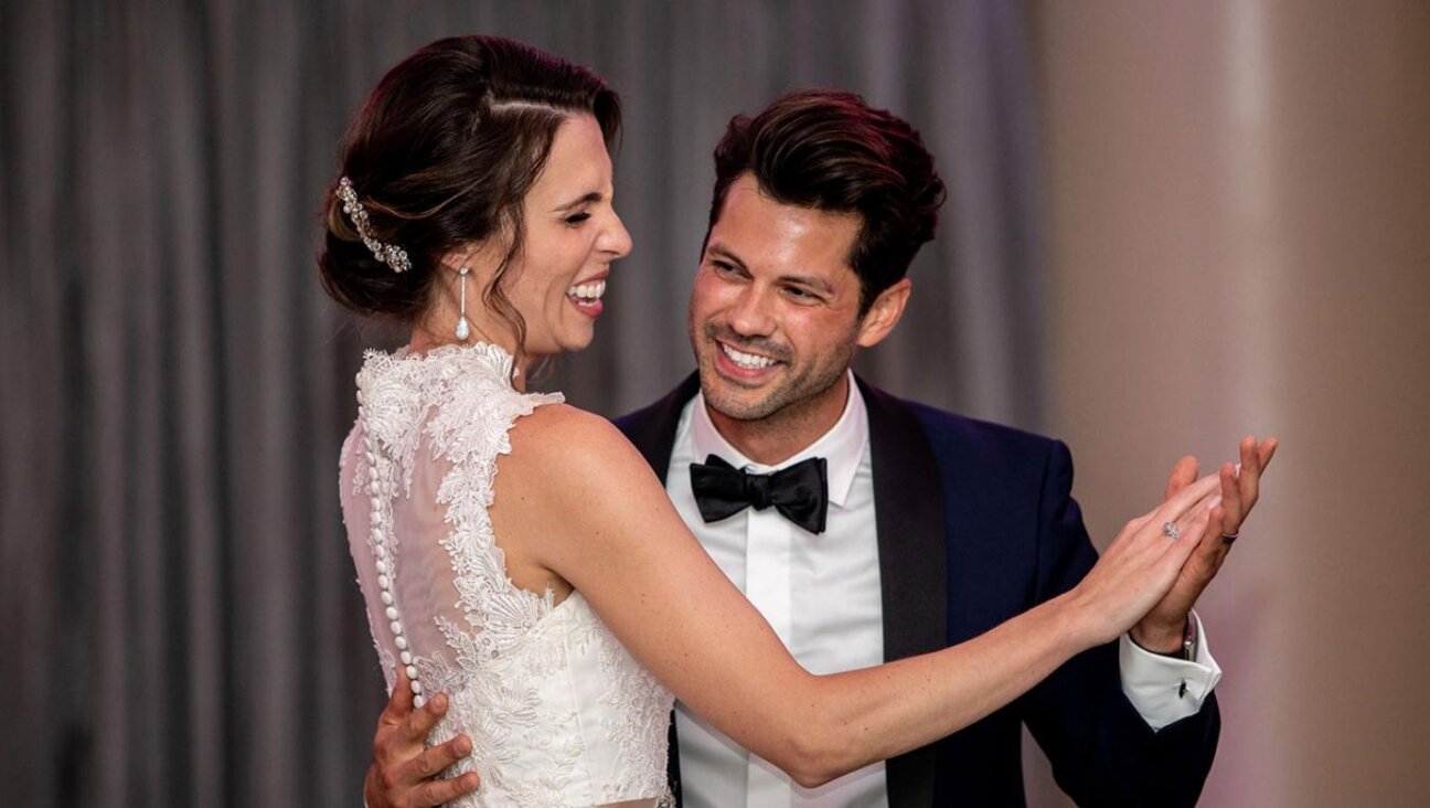 A scene from "Married at First Sight," a reality show where couples meet on their wedding day.