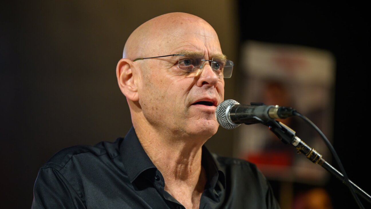 Major General (Res.) Noam Tibon speaks during a rally calling for the remaining hostages to be released on December 2, 2023 in Tel Aviv, Israel.