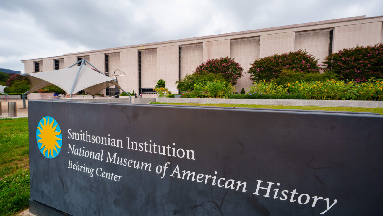 A sign marks the location of the Smithsonian National Museum of American History on the National Mall on Aug. 20. 