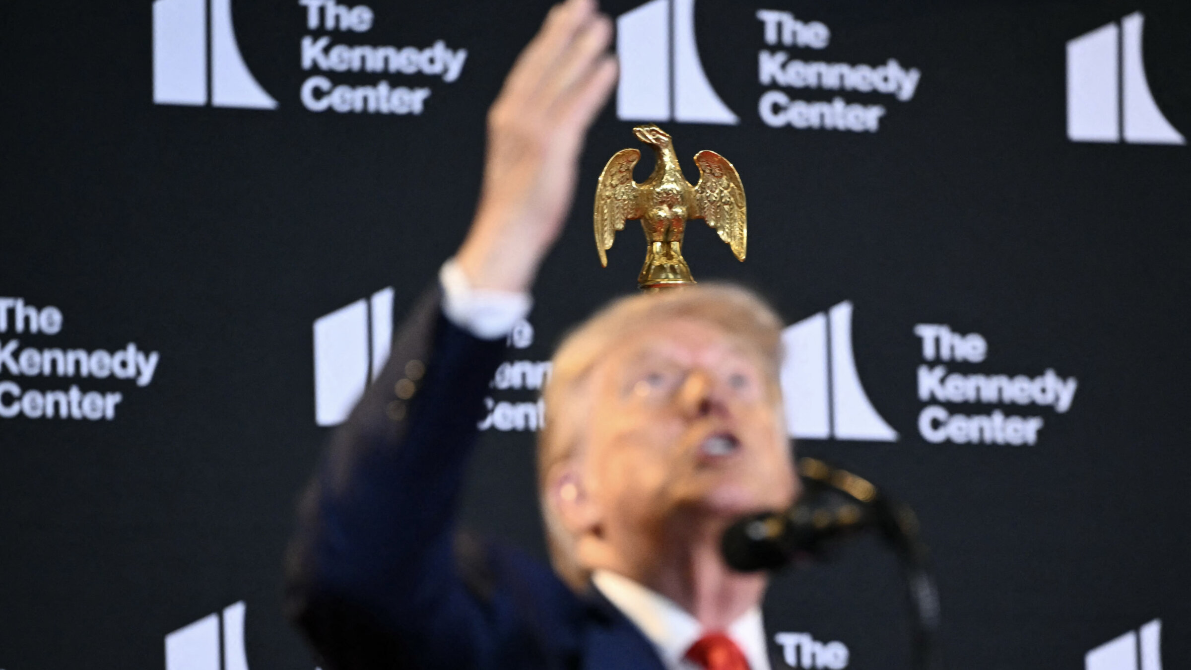 President Donald Trump speaks during the unveiling of the Kennedy Center Honors nominees, Aug. 13. 
