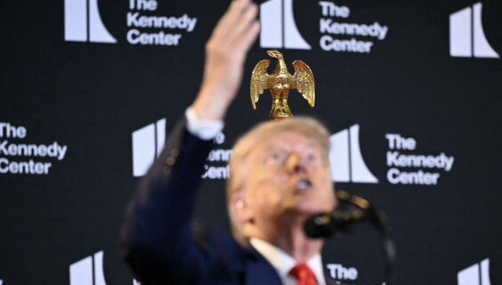 President Donald Trump speaks during the unveiling of the Kennedy Center Honors nominees, Aug. 13. 