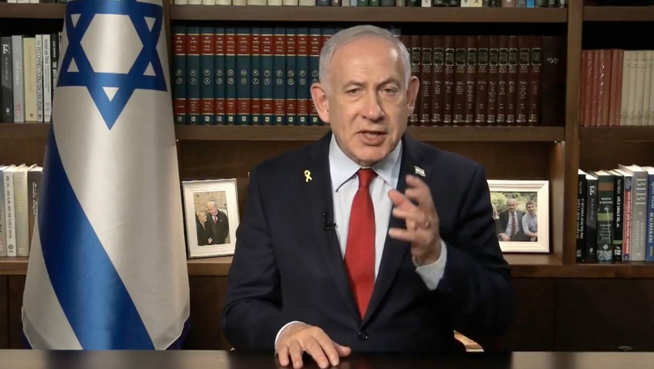 Israeli Prime Minister Benjamin Netanyahu records a video refuting online theories that Israel was involved in the murder of conservative pundit Charlie Kirk, Sept. 18, 2025. 