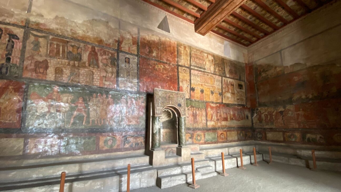 The Dura Europos Synagogue wall paintings in the National Museum of Damascus on September 16, 2025. 