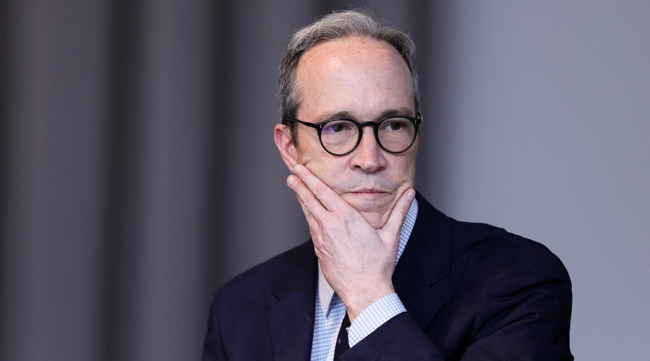 Jim Walden speaks during a mayoral forum at Columbia Journalism School, New York City, April 14, 2025.