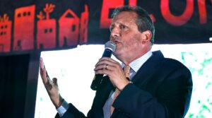 NYC comptroller Brad Lander speaks during the Jews For Racial And Economic Justice’s Mazals Gala on September 10, 2025 in New York City.
