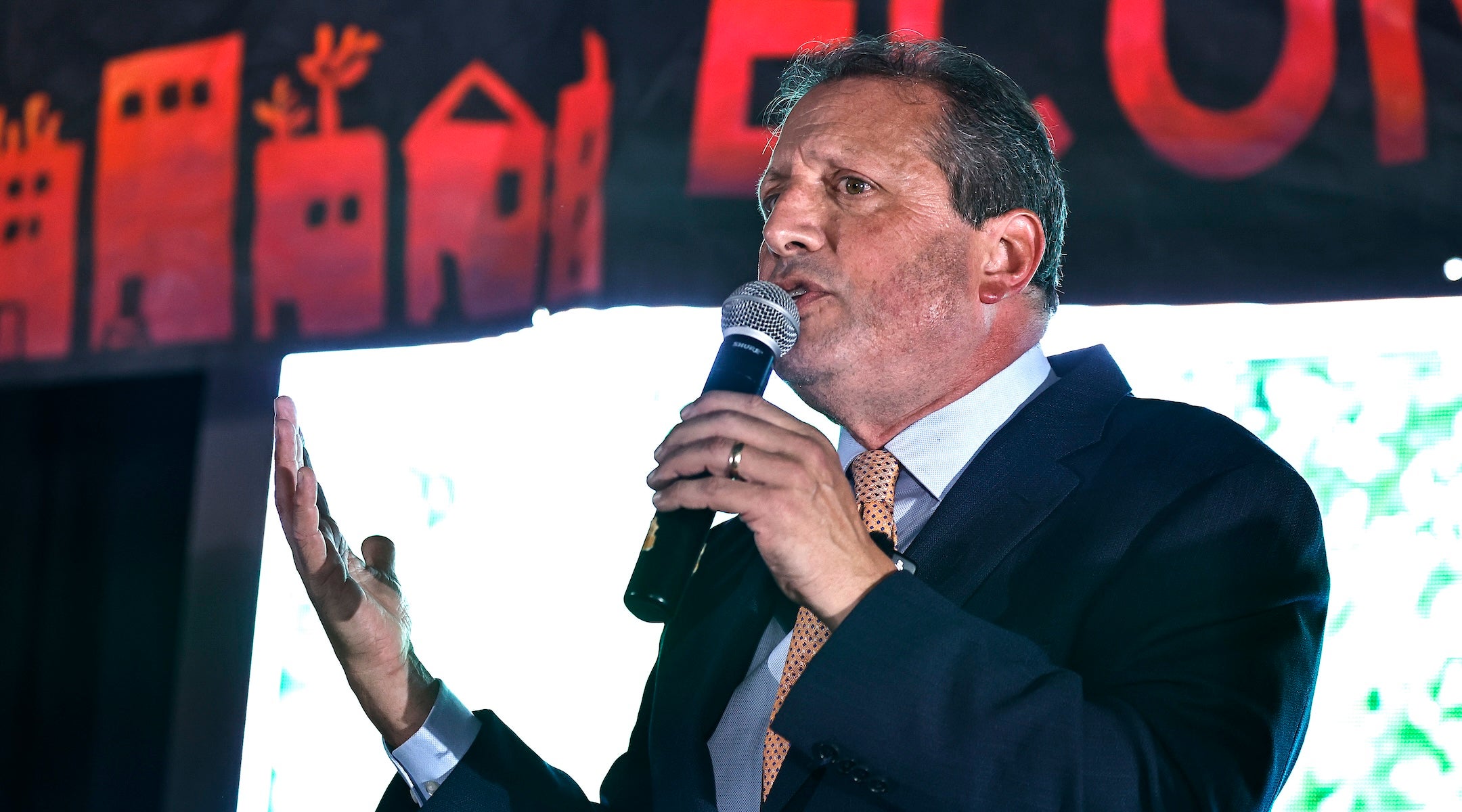 NYC comptroller Brad Lander speaks during the Jews For Racial And Economic Justice’s Mazals Gala on September 10, 2025 in New York City.