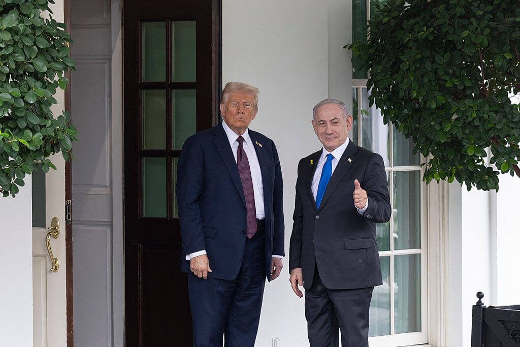 President Donald Trump welcomes Israeli Prime Minister Benjamin Netanyahu on Sept. 29.
