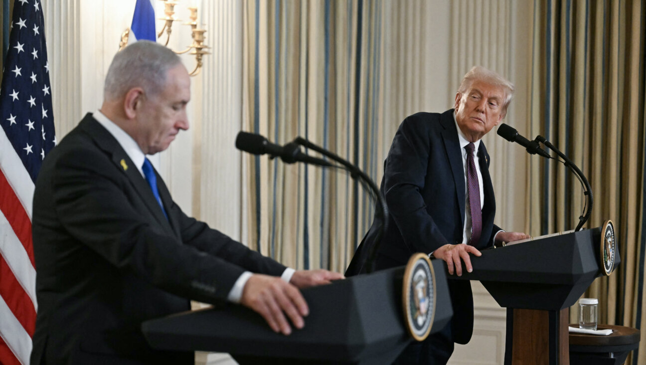 President Donald Trump and Israeli Prime Minister Benjamin Netanyahu participate in a press conference at the White House in Washington, DC on Sept. 29.