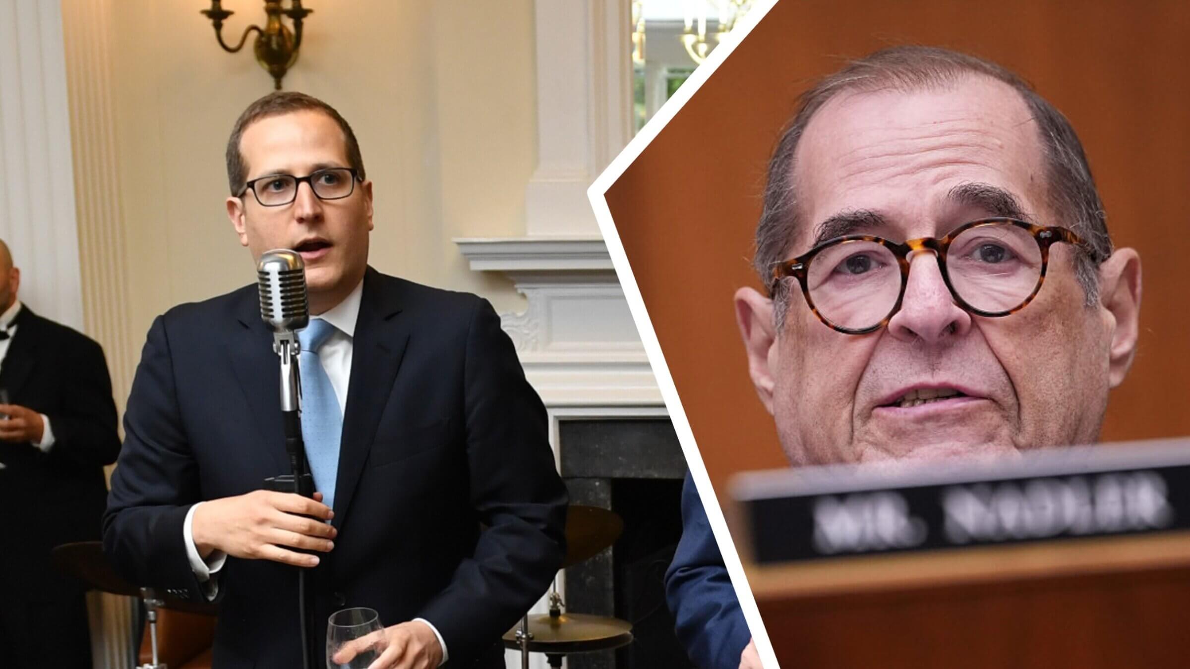 Left to Right: New York Assemblyman Micah Lasher and Rep. Jerry Nadler.