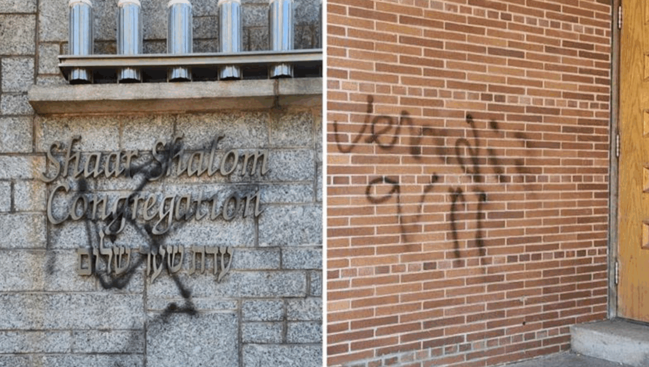 Antisemitic graffiti on Shaar Shalon synagogue and Beth Israel synagogue in Halifax, Nova Scotia was discovered Sunday morning.
