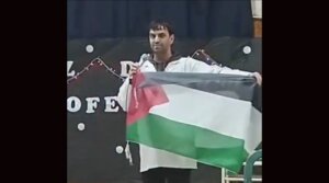 Federico Puy, a teacher in Buenos Aires, is facing penalties after unfurling a Palestinian flag at a school assembly.