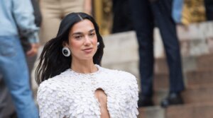 Dua Lipa attends Paris Fashion Week on July 7 in Paris, France. 