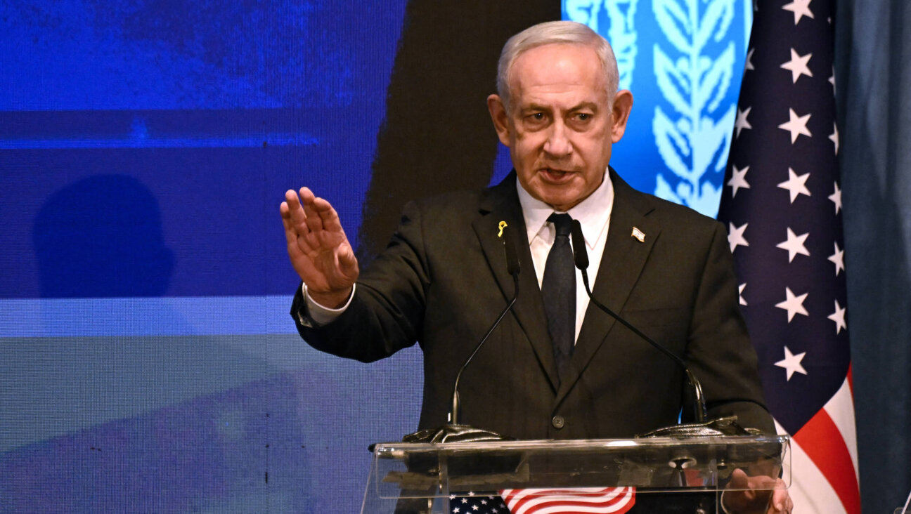 Israeli Prime Minister Benjamin Netanyahu speaks to members of a bipartisan delegation of American legislators at the Foreign Ministry in Jerusalem on Sept. 15.