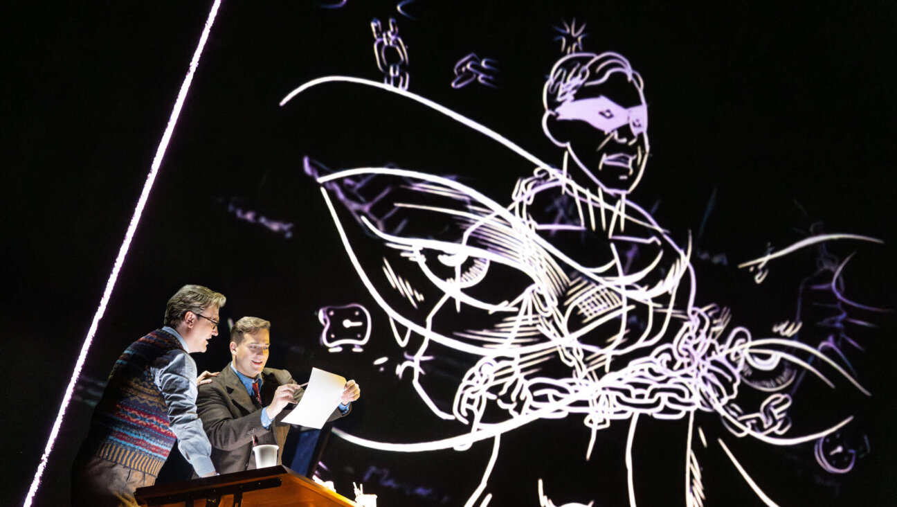 Miles Mykkanen as Sam Clay and Andrzej Filończyk as Joe Kavalier in a scene from "The Amazing Adventures of Kavalier & Clay."