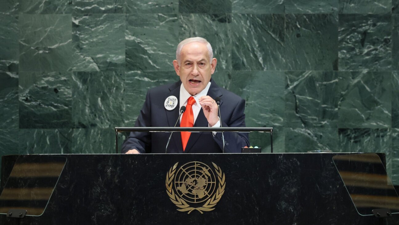 Israeli Prime Minister Benjamin Netanyahu speaks during the United Nations General Assembly on September 26, 2025 in New York City. 