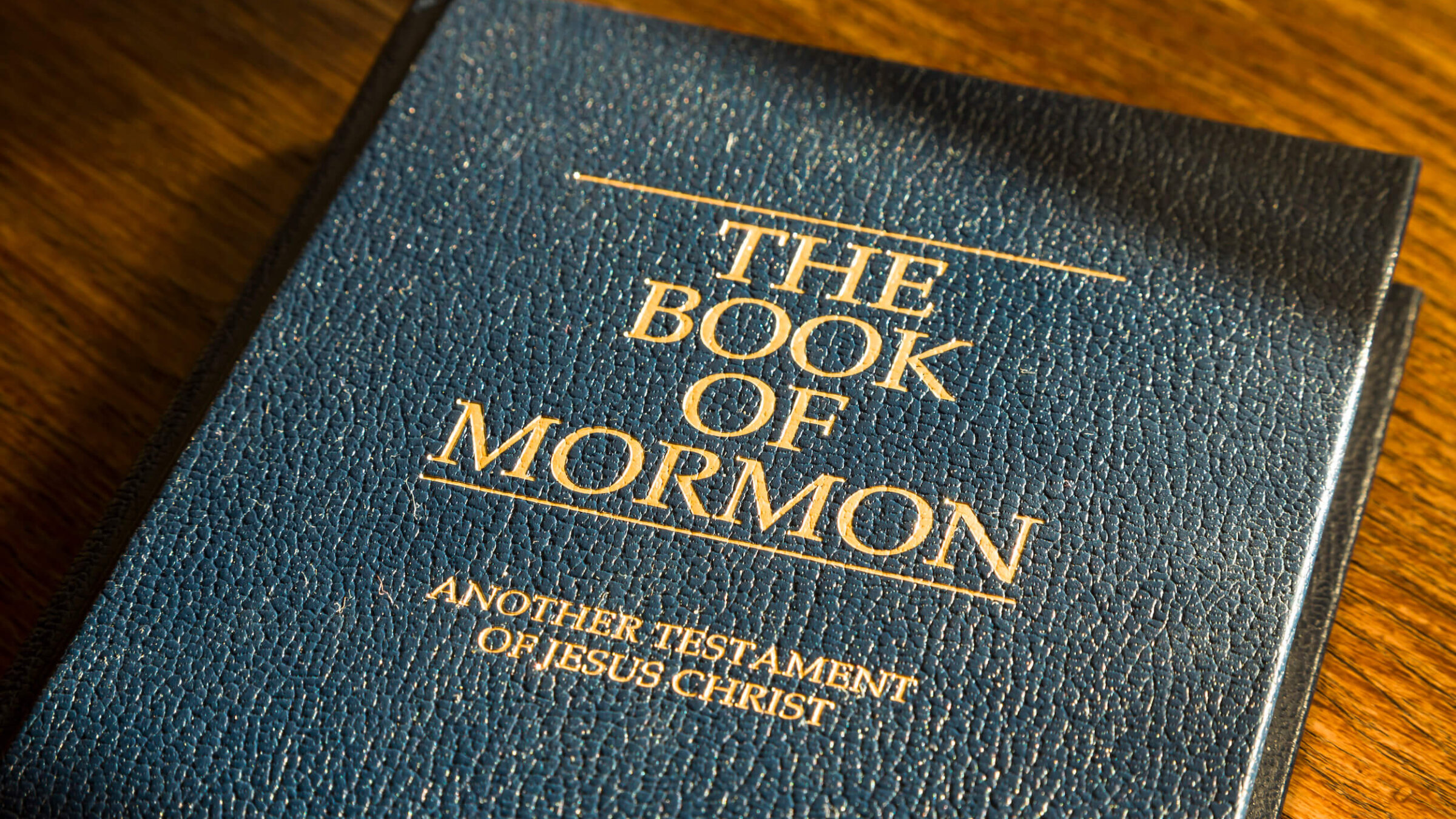 Utah, USA - May 23, 2012. The Book of Mormon, Latter Day Saints bible in English