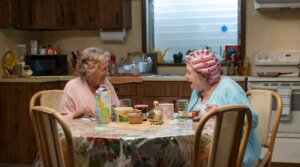 June Squibb as Eleanor (R), and Rita Zohar as Bessie (L) in “Eleanor the Great.”