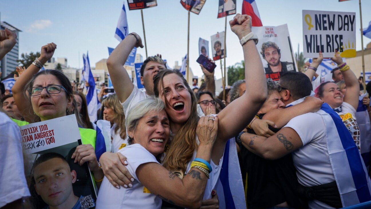 Thousands gather at Hostage Square to celebrate the return of the hostages, October 13, 2025. 