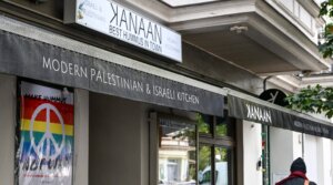 The Israeli-Palestinian restaurant Kanaan in Prenzlauer Berg, Berlin, is an Israeli-Palestinian restaurant brand. 