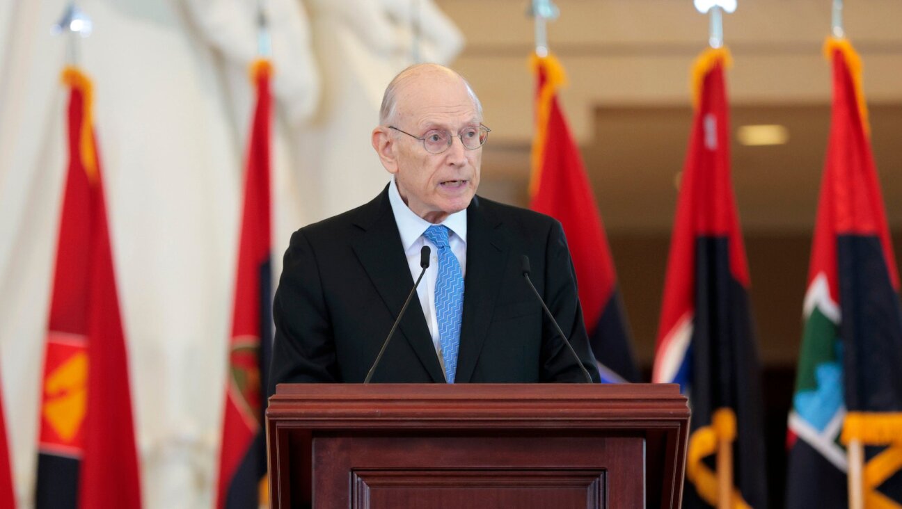 Stuart E. Eizenstat speaks during the U.S. Holocaust Memorial Museum's Annual Days of Remembrance ceremony at the U.S. Capitol on April 23, 2025 in Washington, DC.