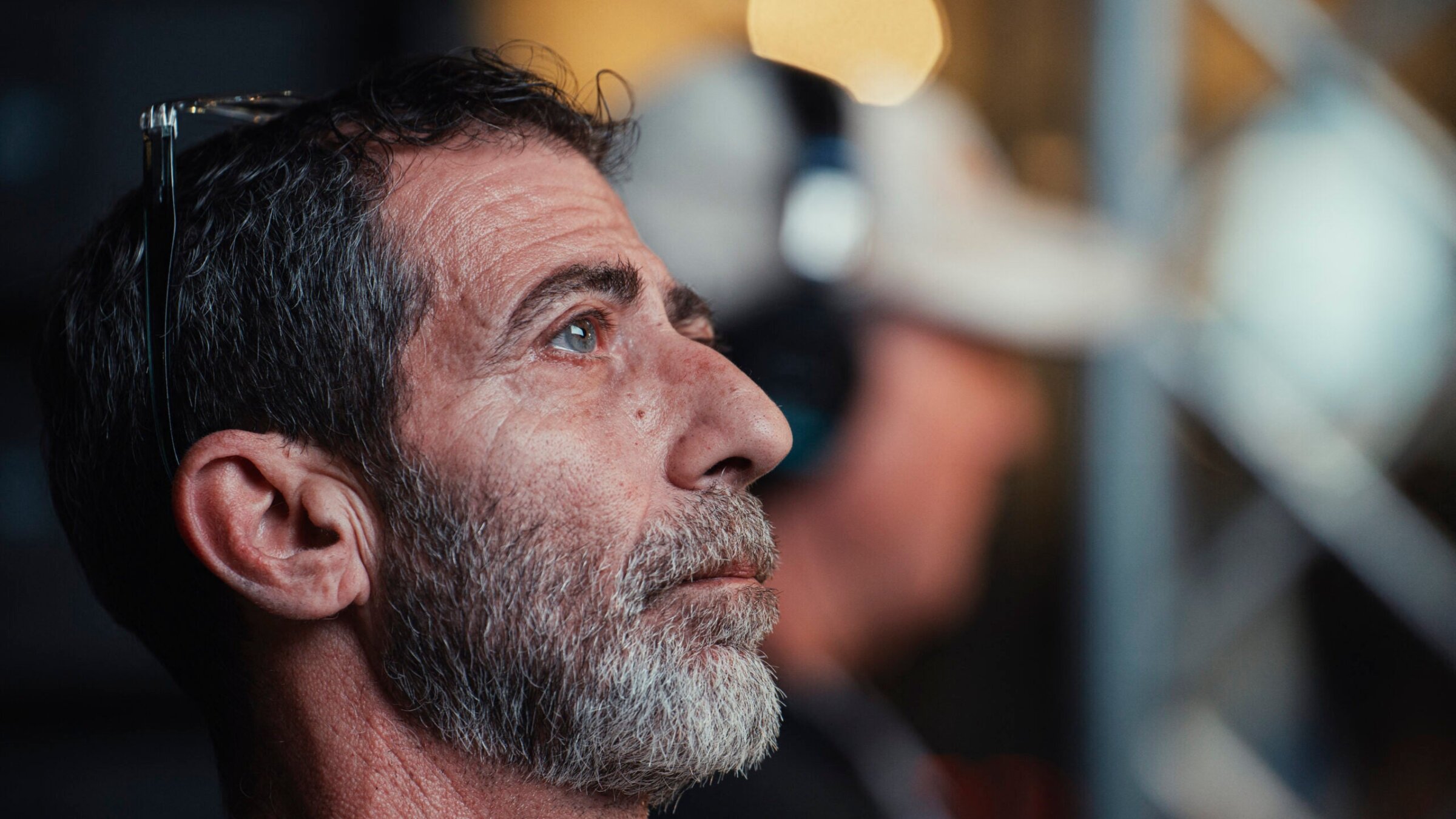 Ilan, father of Guy Gilboa-Dalal, during an event in Tel Aviv, Israel, on May 12, 2025 to mention Guy’s 24th birthday, and his second while still in captivity in Gaza. 