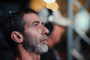 Ilan, father of Guy Gilboa-Dalal, during an event in Tel Aviv, Israel, on May 12, 2025 to mention Guy’s 24th birthday, and his second while still in captivity in Gaza. 