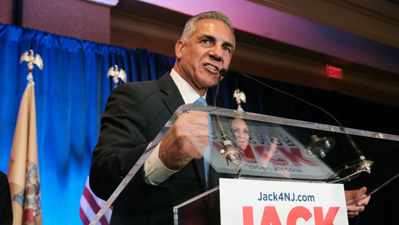 New Jersey Republican gubernatorial candidate Jack Ciattarelli greets supporters in a hotel ballroom at his watch party during his 2021 campaign for governor on November 02, 2021 in Bridgewater, New Jersey. 