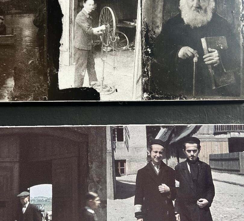 עטלעכע פֿון די טויזנער גלעזערנע נעגאַטיוון וואָס אַ גרופּע בוי־אַרבעטער האָט אַנטדעקט אין אַ בוידעם