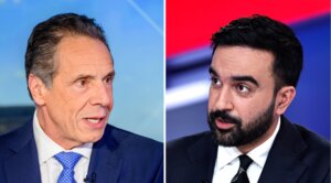 New York City mayoral candidates Andrew Cuomo and Zohran Mamdani. 