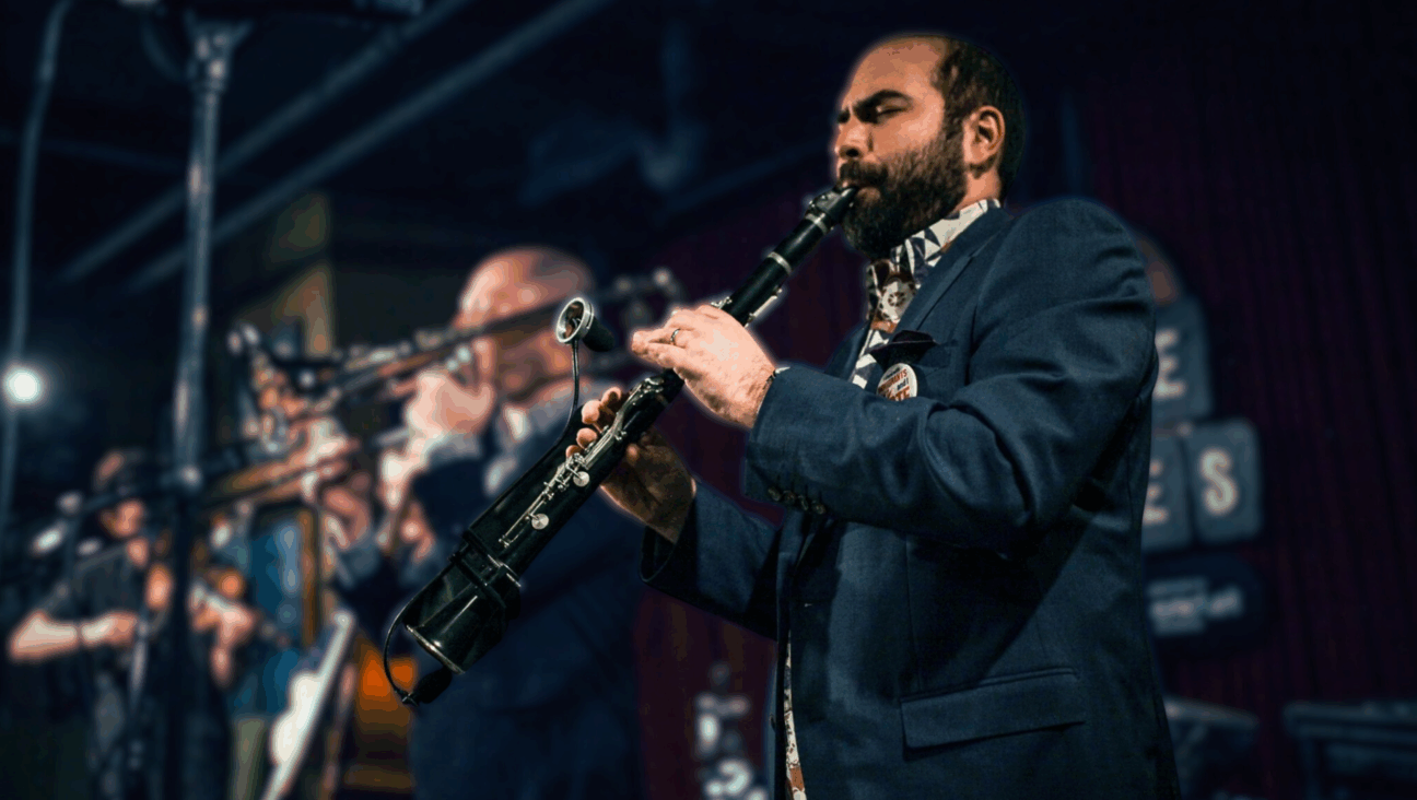 Nat Seelen, founder of The Boston Festival of New Jewish Music, performs at House of Blues in Boston.